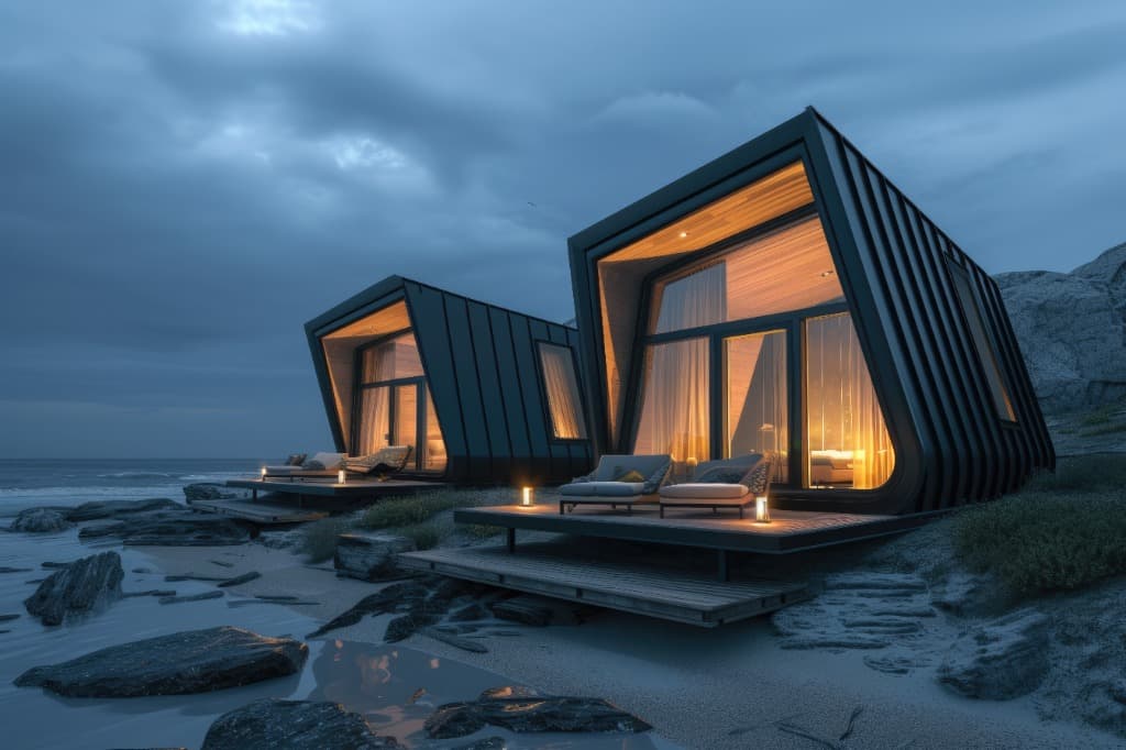 Hotel booking system illustration